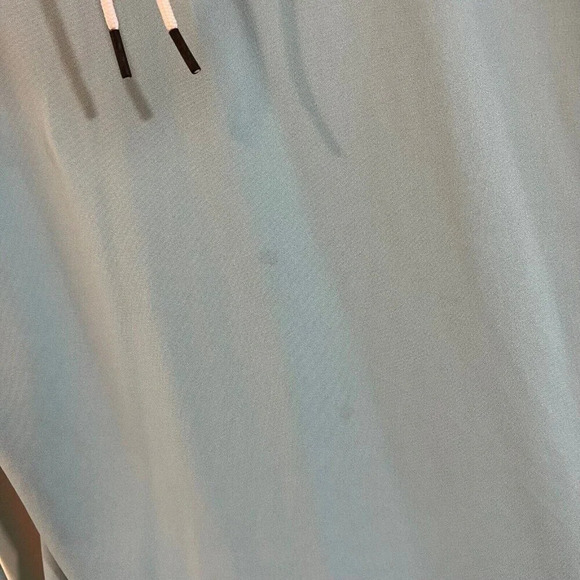 Under Armour Turquoise Hoodie Medium Sleeve Logo Drawstrings Athletic Gym Top - Picture 7 of 8